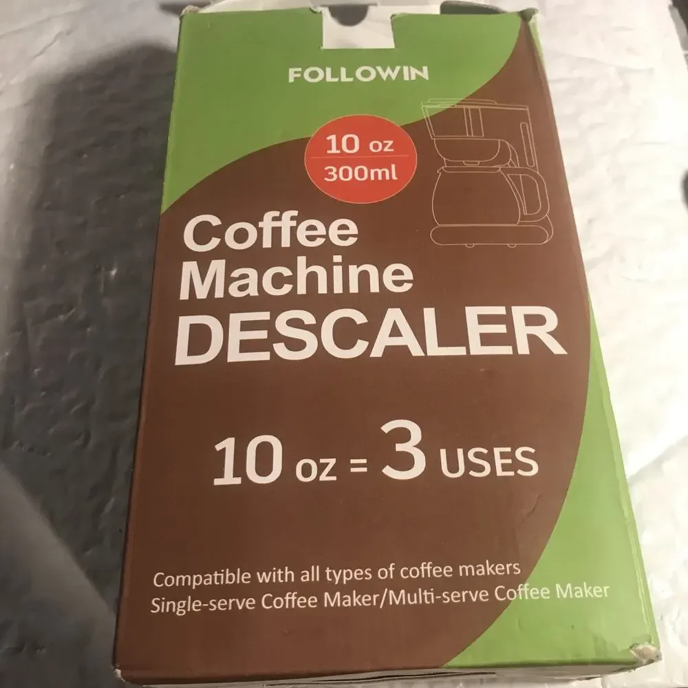 Coffee Machine Cleaner and Descaler,Espresso Coffee Maker Cleaner 2 Pack & 6 CLN